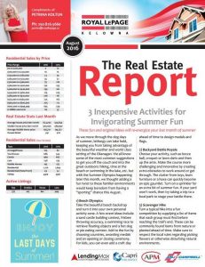 August 2016 Real Estate Report