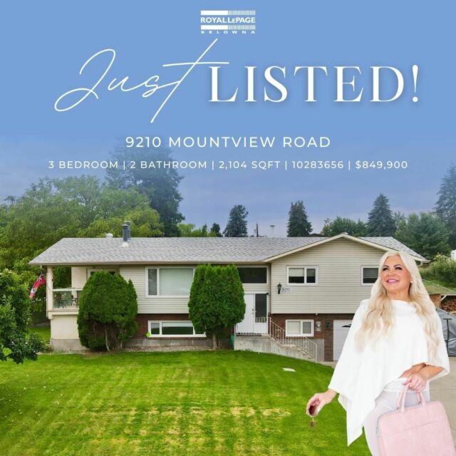 Nestled in the serene landscapes of Lake Country, this inviting family home offers a comfortable & spacious living experience.
9210 Mountview Road
MLS 10283656
$849,900
Call me today or visit petrina.ca!