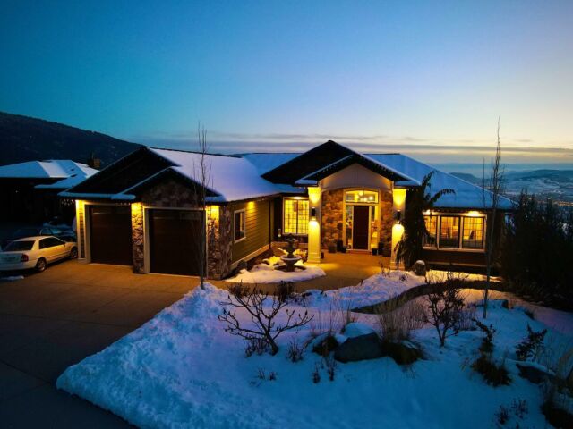 This beautiful 6-bed, 4-bath home in Vernon by Canadian Builders Inc boasts amazing views of Kalamalka and Okanagan Lake.
• Close to Silver Star for skiing and biking. Control 4 system for easy home control.
• Tesla charger for electric cars.
• Spacious main floor for entertaining with a chef’s kitchen.
• Basement has a theater, rec room, and 3 bedrooms.
• Large yard with gardens and hot tub.
• Plenty of outdoor space including a big deck.
• Luxurious modern living with breathtaking scenery.

7201 Apex Drive
MLS 10304405
$1,599,900

For information regarding this listing contact the listing agent at 250•826•5660